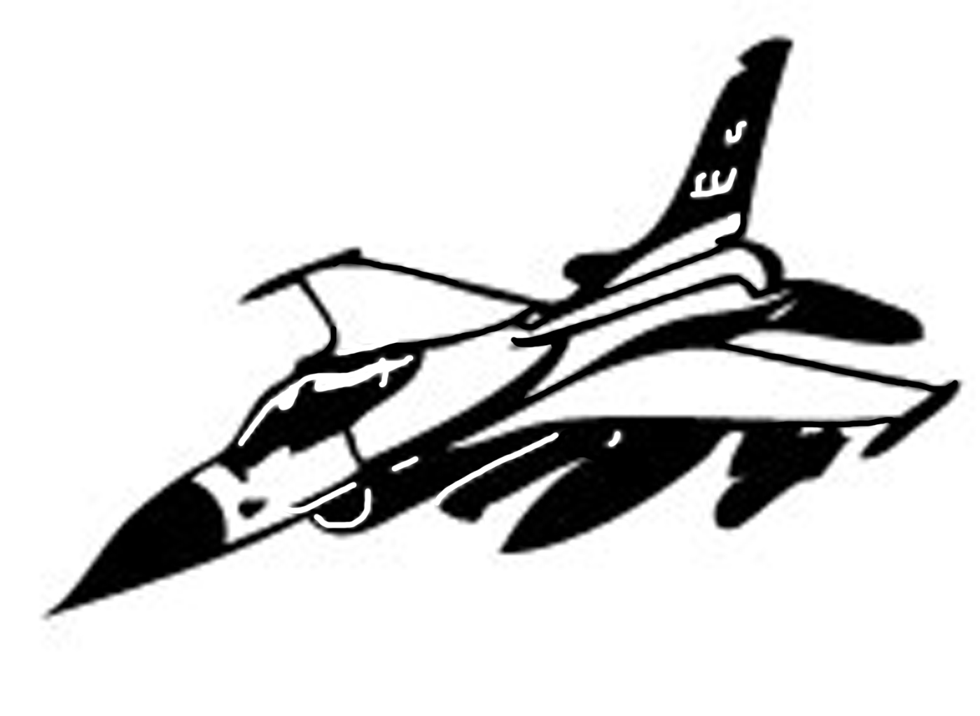 F16 Fighter Jet Sticker