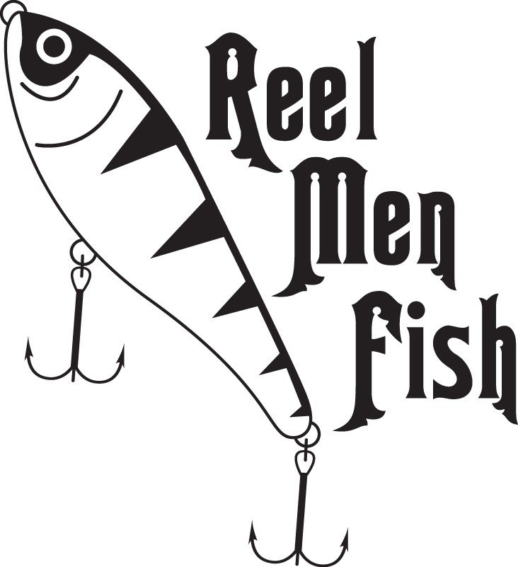 Real Men Fish Lure Sticker