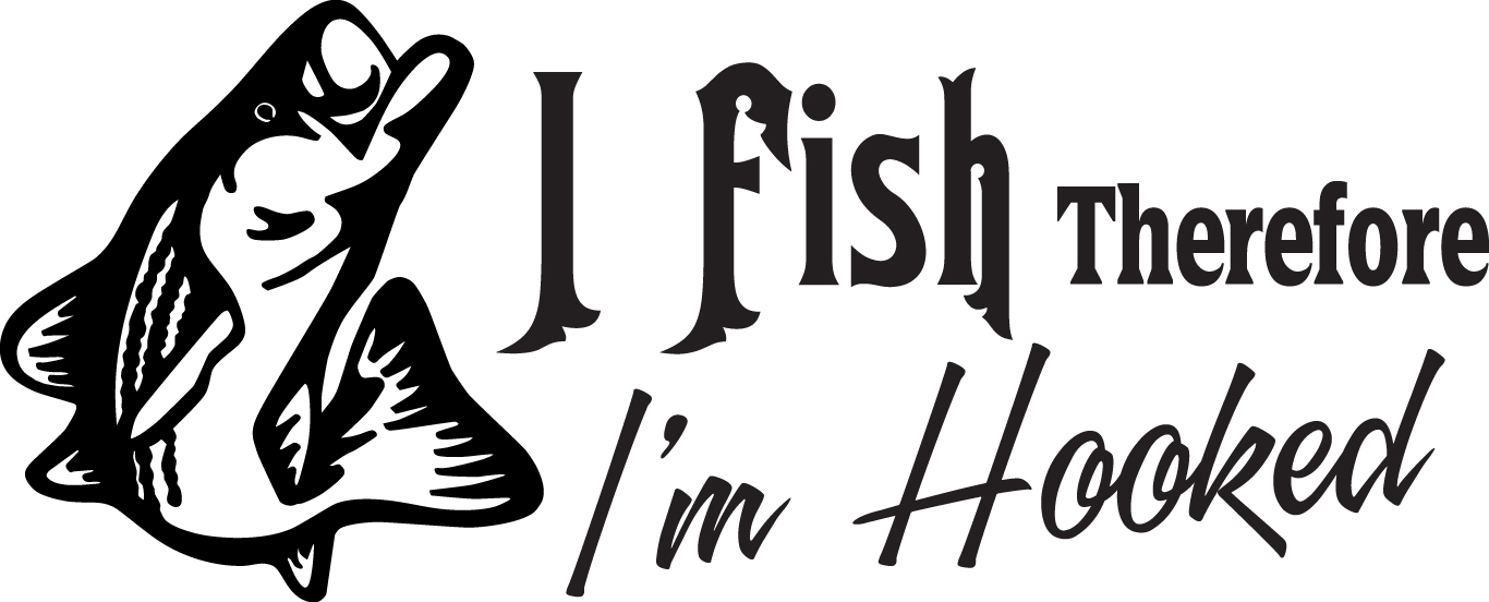I Fish Thereforeee Im Hooked Bass Sticker