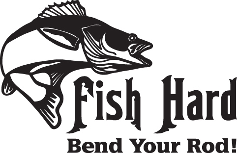 Fish Hard Bend Your Rod Bass Sticker