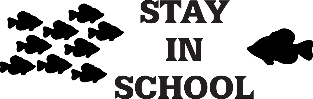 Stay in School Fish Sticker