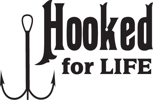 Hooked on Life Hook Sticker