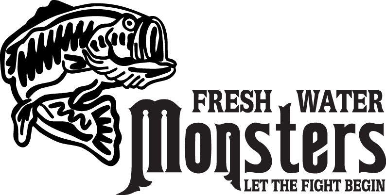 Fresh Water Monsters Let the Fight Begin Bass Sticker 2
