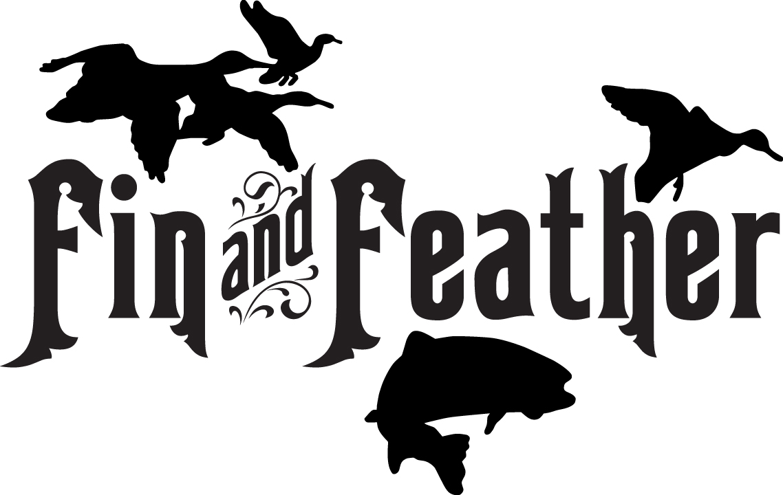 Fin and Feathers Fishing Sticker