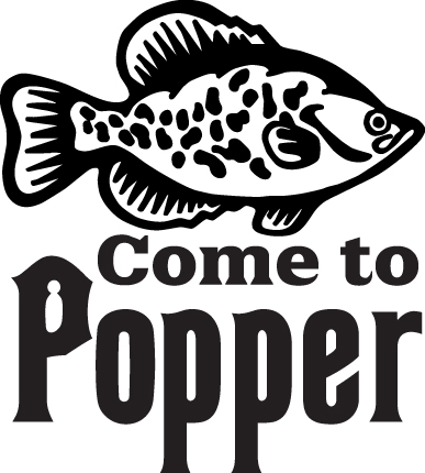 Come to Popper Crappie Sticker