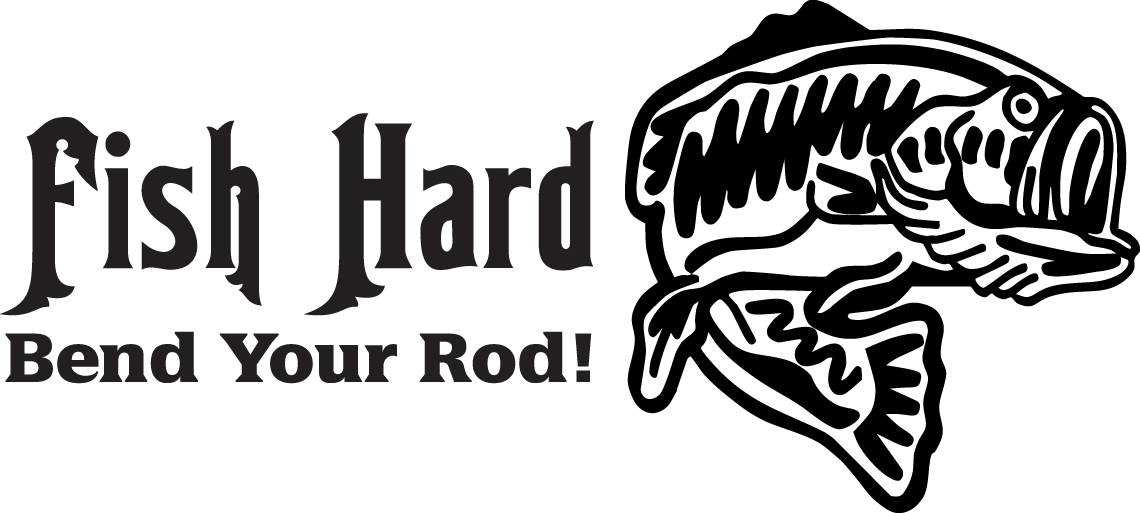 Fish Hard Bend Your Rod Bass Sticker 3
