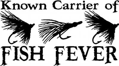 Known Carrier of Fish Feaver Sticker