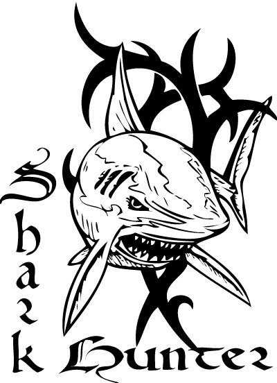Shark Hunter Sticker