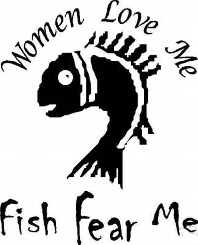 Women Love Me Fish Fear Me Sticker