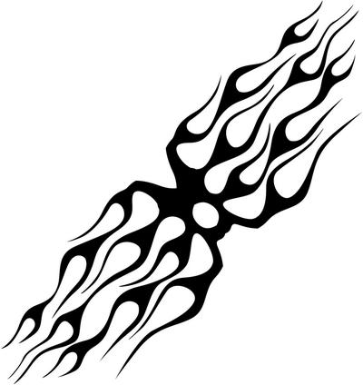 Symmetric Flame Sticker 15
