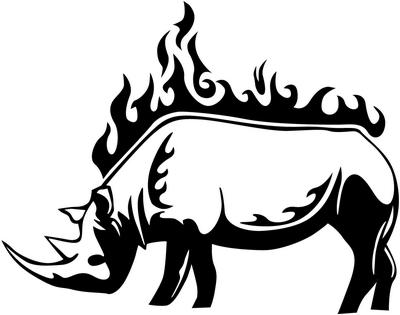 Animal Flame Sticker 49