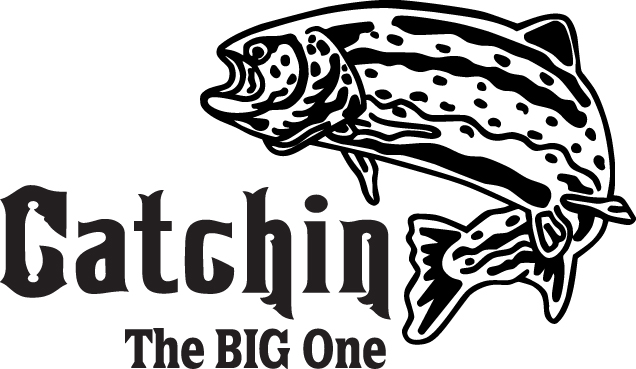 Catchchin The Big One Salmon Fishing Sticker
