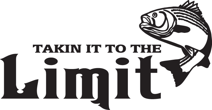 Takin It To the Limit Striper Fishing Sticker
