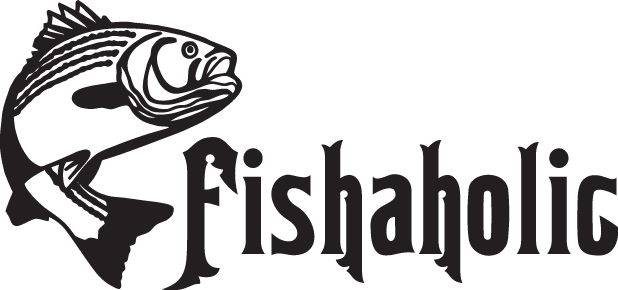 Fishaholic Striper Fishing Sticker 2