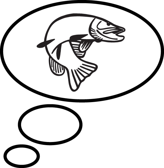 Thinking Salmon Fishing Sticker 2