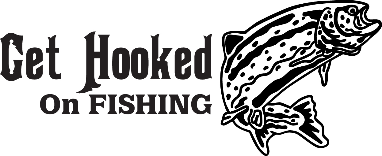 Get Hooked on Fishing Salmon Fishing Sticker 2