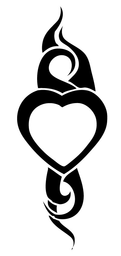 Heart Tribal Sticker