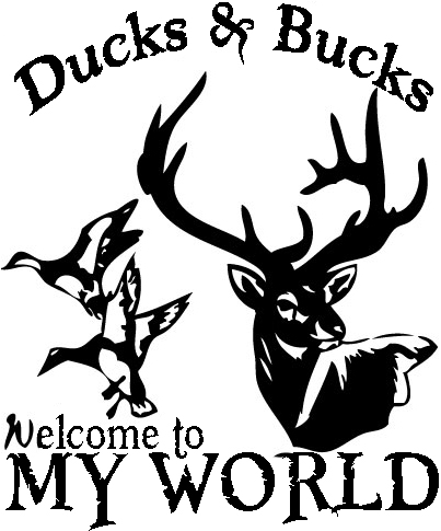 Ducks and Bucks My World Sticker
