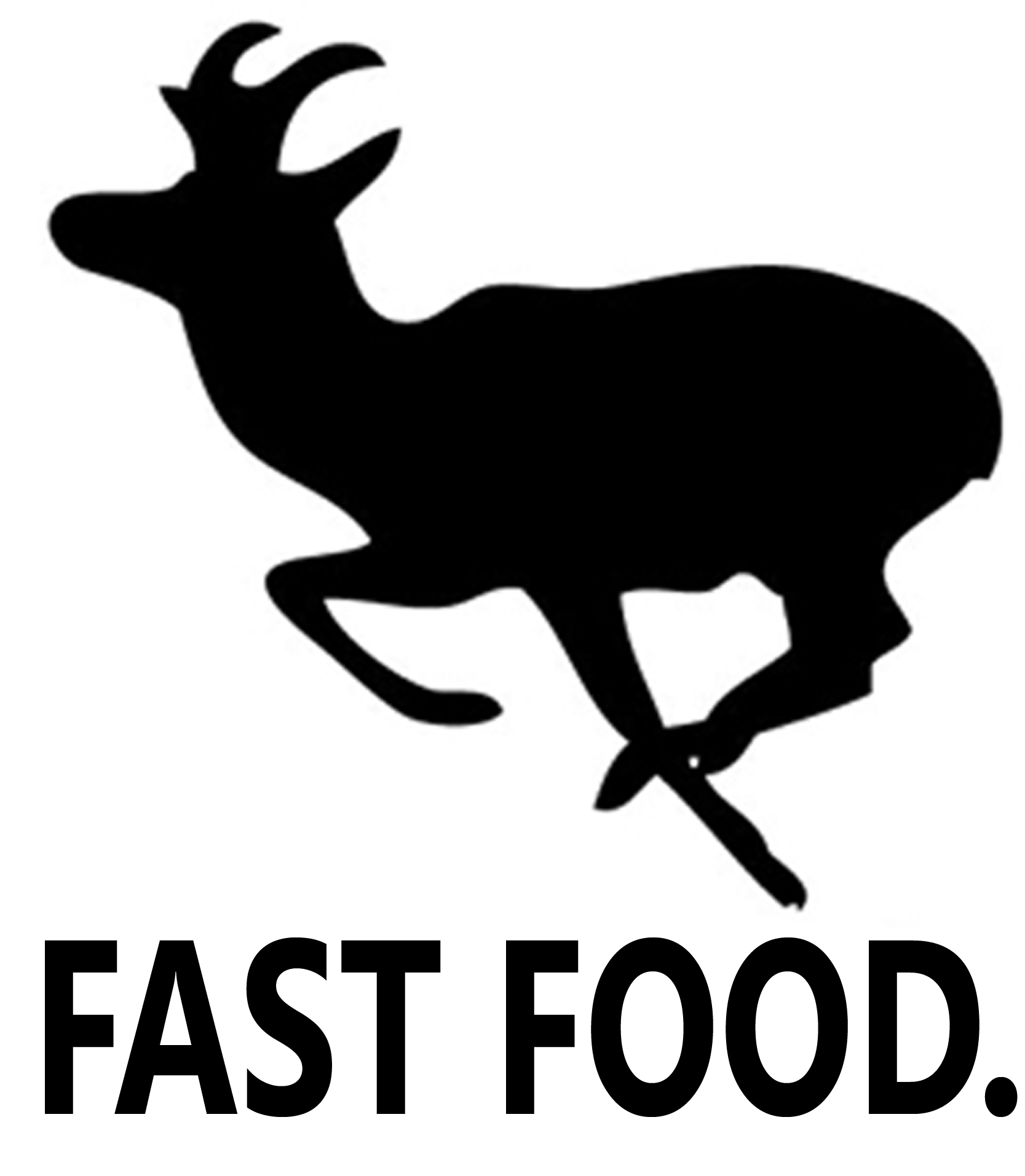 Fast Food Deer Sticker