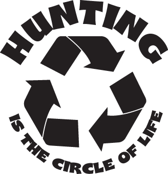 Hunting is the Circle of Life Sticker