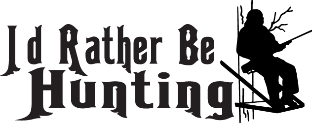 I'd Rather Be Hunting Sticker 
