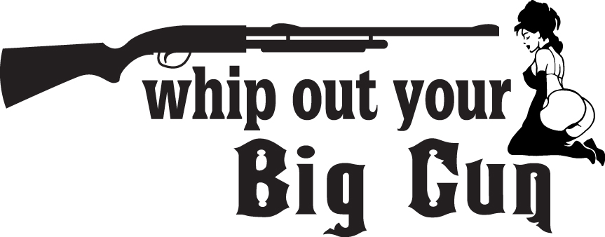 Whip out your Big Gun Sticker