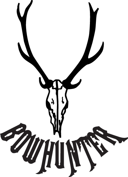 Buck Skull Bowhunter Sticker 2