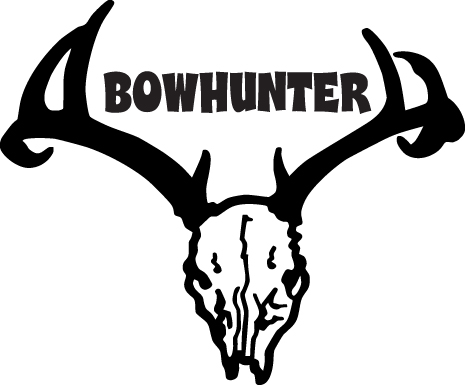 Buck Skull Bowhunter Sticker 3