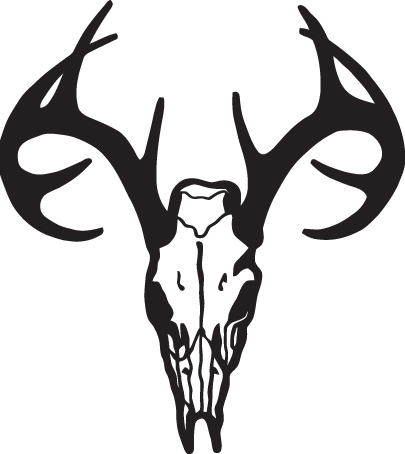 Deer Skull Sticker 3