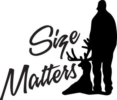 Size Matters Deer Hunting Sticker 2
