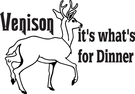 Venison It's Whats for Dinner Sticker