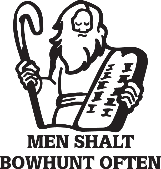 Men Shalt Bowhunt Often Sticker