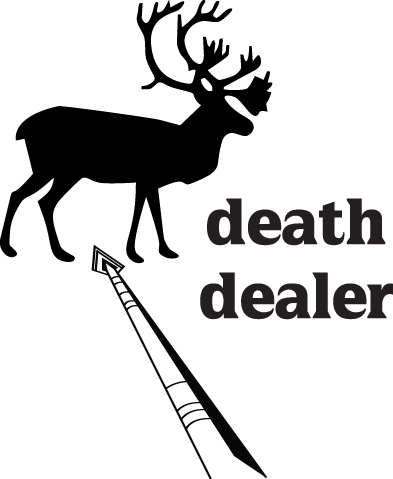 Death Dealer Caribou Bowhunting Sticker