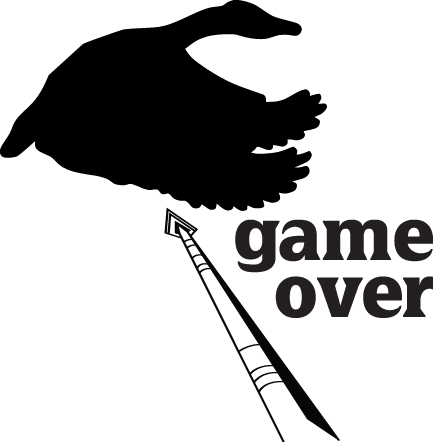 Game Over Duck Bowhunting Sticker