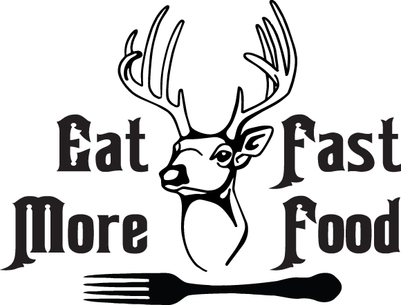Eat More Fast Food Buck and Fork Sticker 4