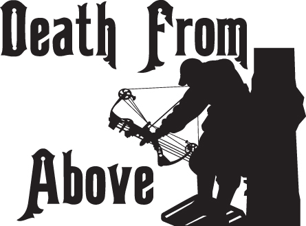 Death From Above Bowhunter Sticker 6