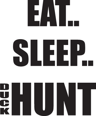 Eat Sleep Duck Hunt Sticker
