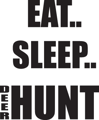 Eat Sleep Deer Hunt Sticker 2