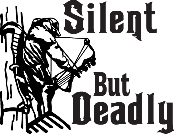 Silent But Deadly Bowhunting Sticker 2