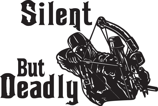 Silent But Deadly Bowhunting Sticker 3