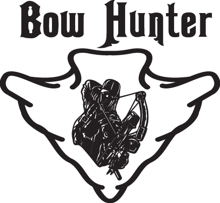 Bowhunter in Arrowhead Sticker