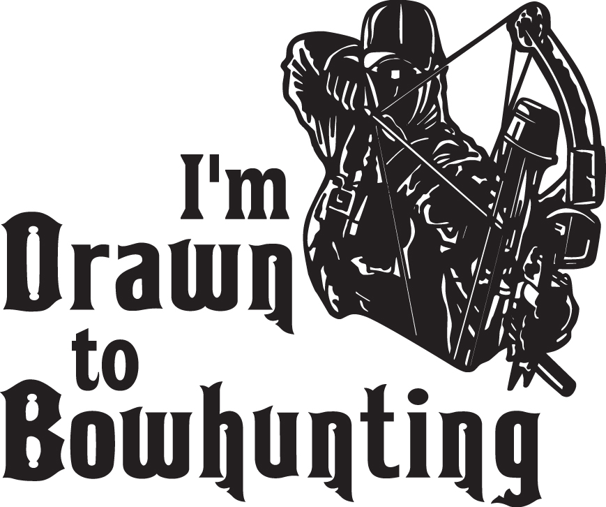 I'm Drawn to Bowhunting Sticker