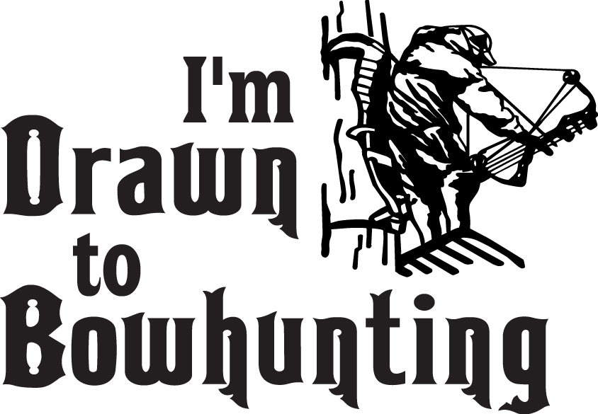I'm Drawn to Bowhunting Sticker 2