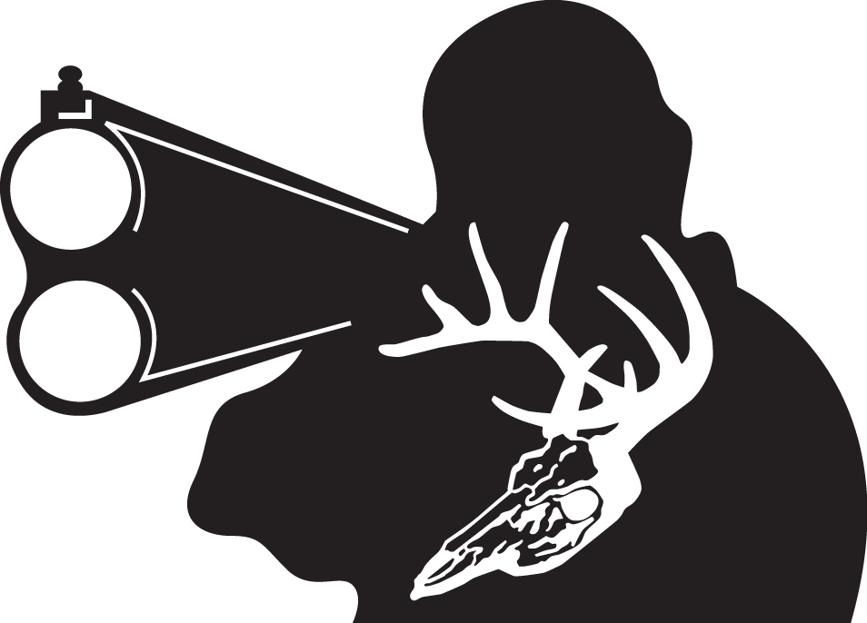 Man Shooting Deer Sticker 6