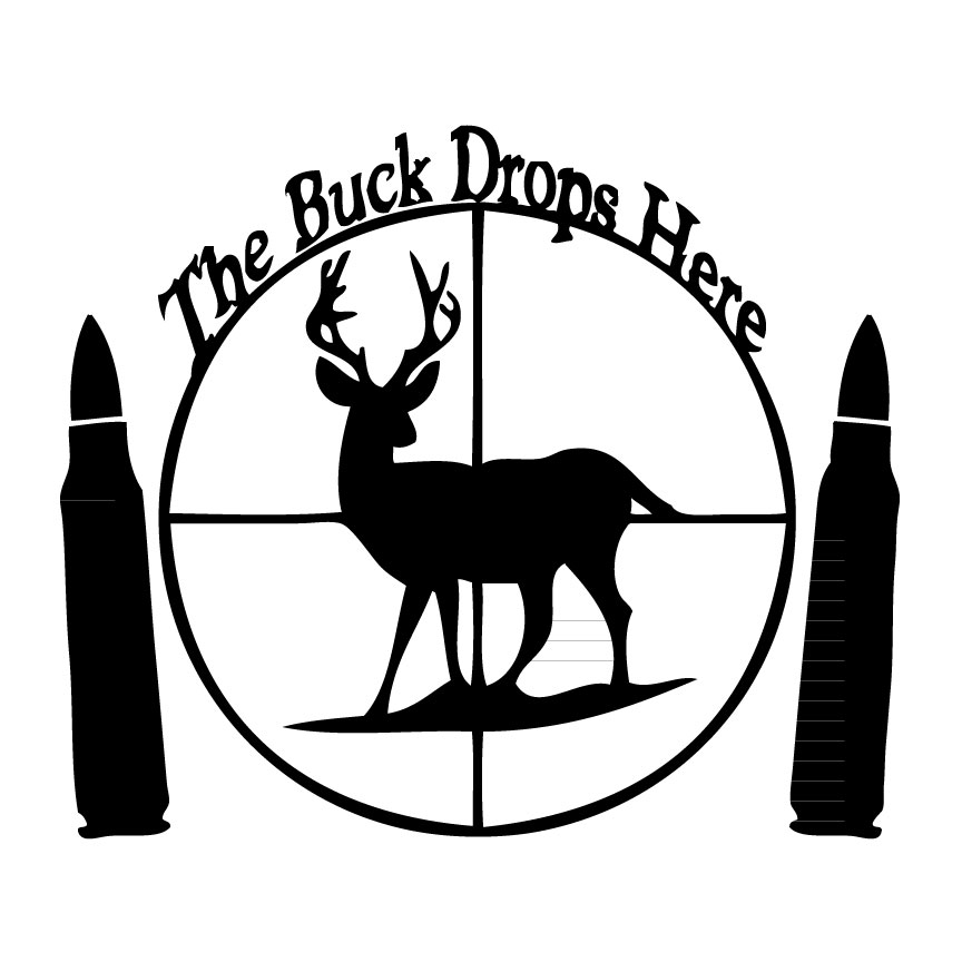 The Buck Drops Here Sticker