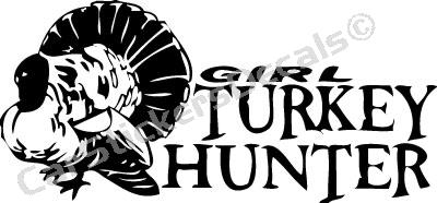Girl Turkey Hunter Sticker