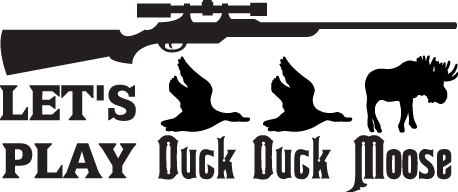 Let's Play Duck Duck Moose Sticker