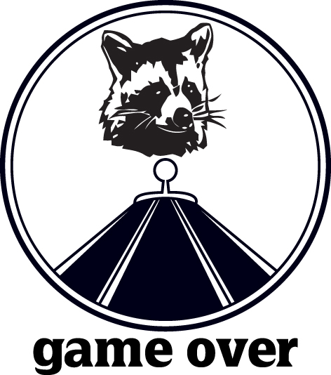 Game Over Racoon Sticker 2