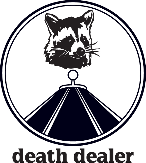 Death Dealer Racoon Sticker 2