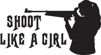 Shoot Like a Girl Sticker 3